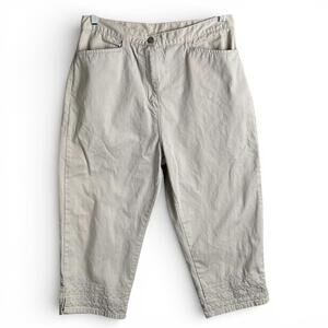 Vintage Bill Blass Embroidered Khaki Capris